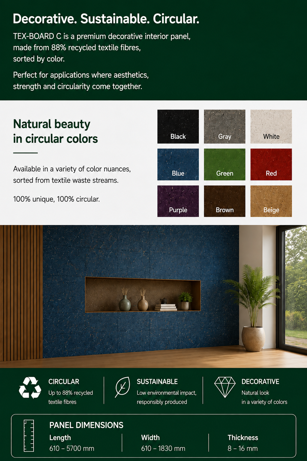 Re-Paneel Tex-Board Color Sorted - Image 4